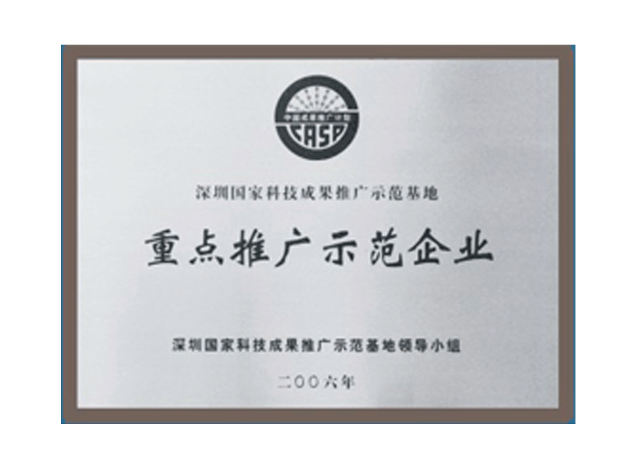 Key demonstration enterprises