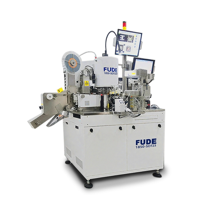 Semiconductor chip testing & sorting & marking and tape-and-reel integrated machine