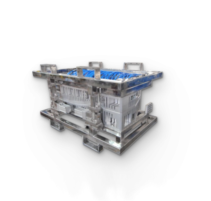 Water-cooled shaping frame