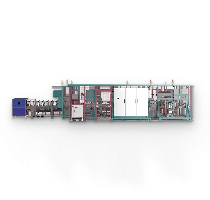 Flexible production line for oil pipe robots