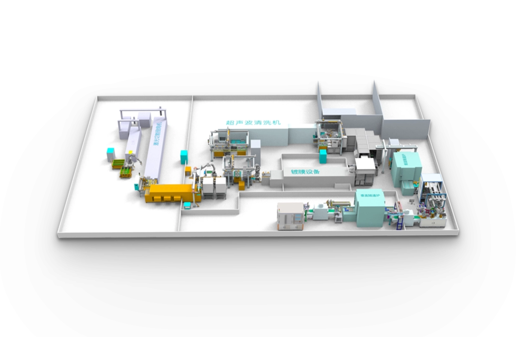 Intelligent production line for car rearview mirrors