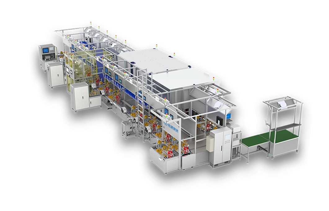 Intelligent assembly and testing production line for automotive air conditioning