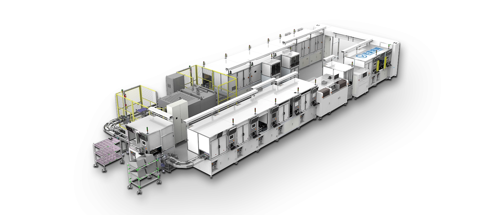 Intelligent production line for automotive water heater modules