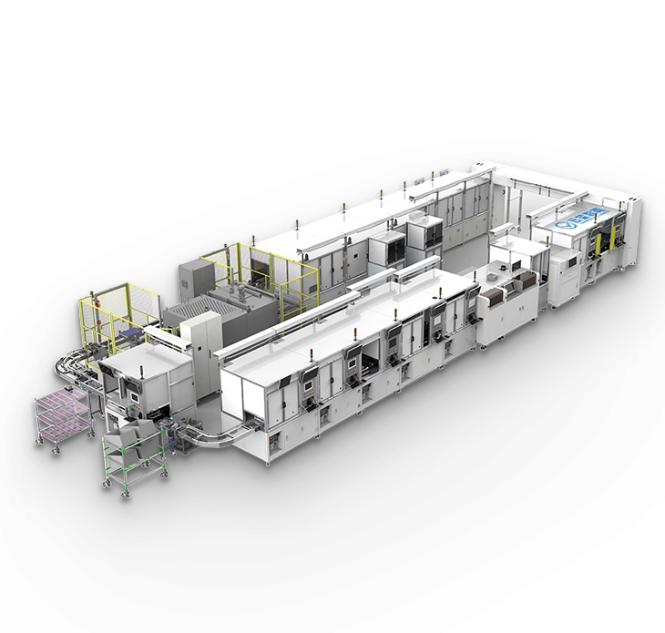 Intelligent production line for automotive water heater modules