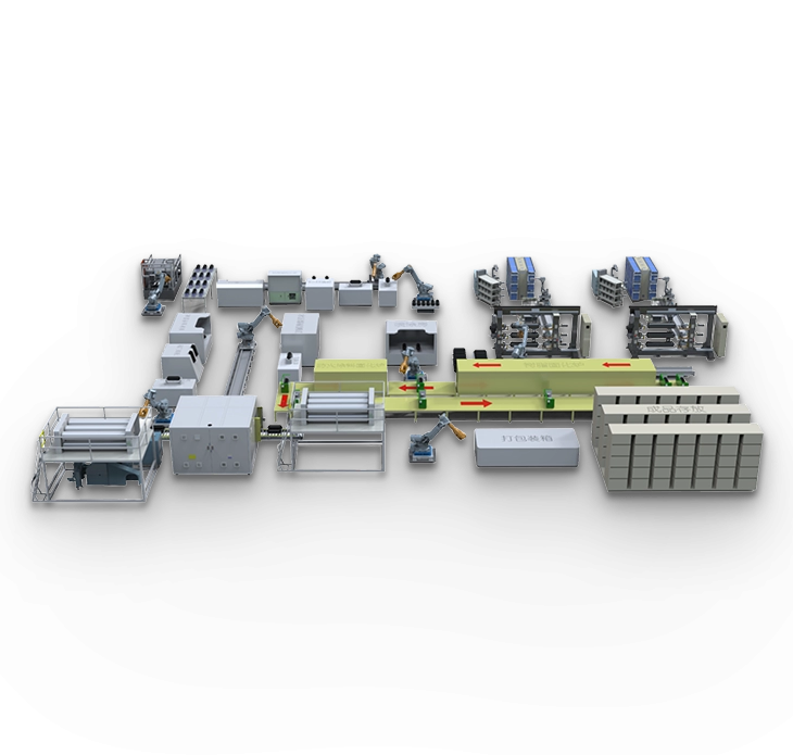 Fully automated assembly and testing line for hydrogen cylinders