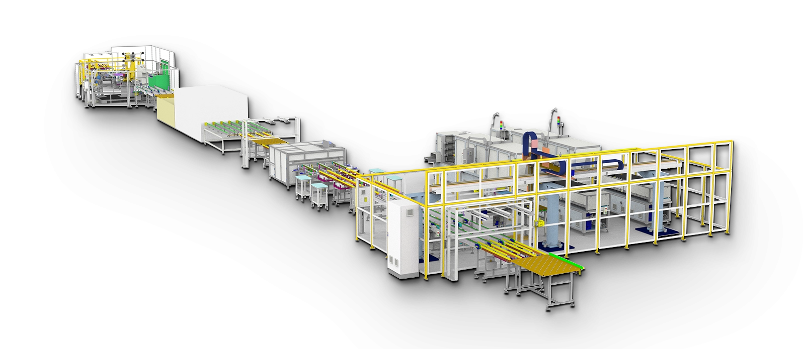 Solar silicon crystal panel production line