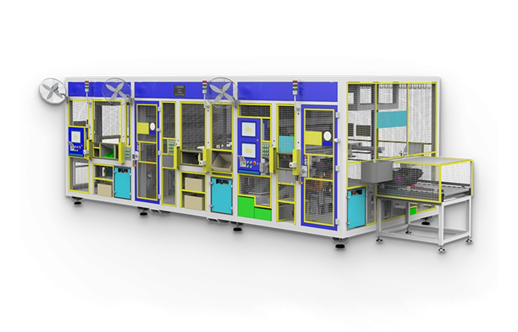 Fuel tank drilling and welding dedicated production line