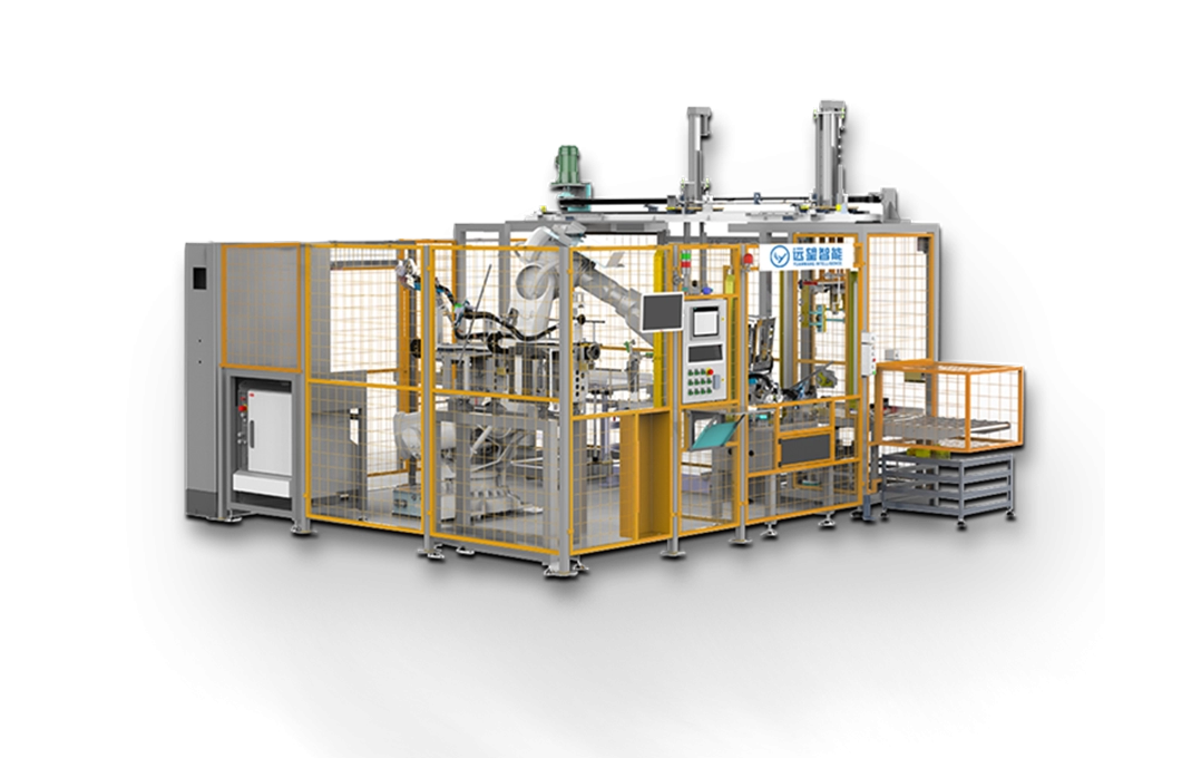 Fuel tank and fuel line robotic flexible welding production line
