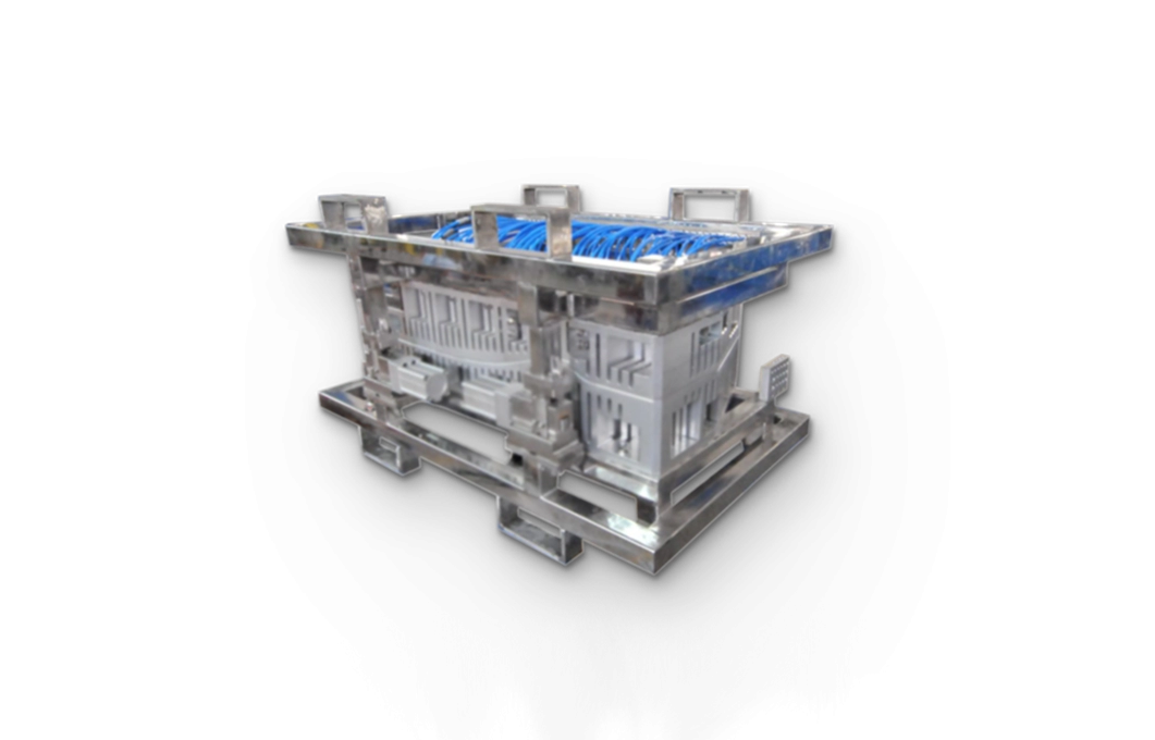 Water-cooled shaping frame