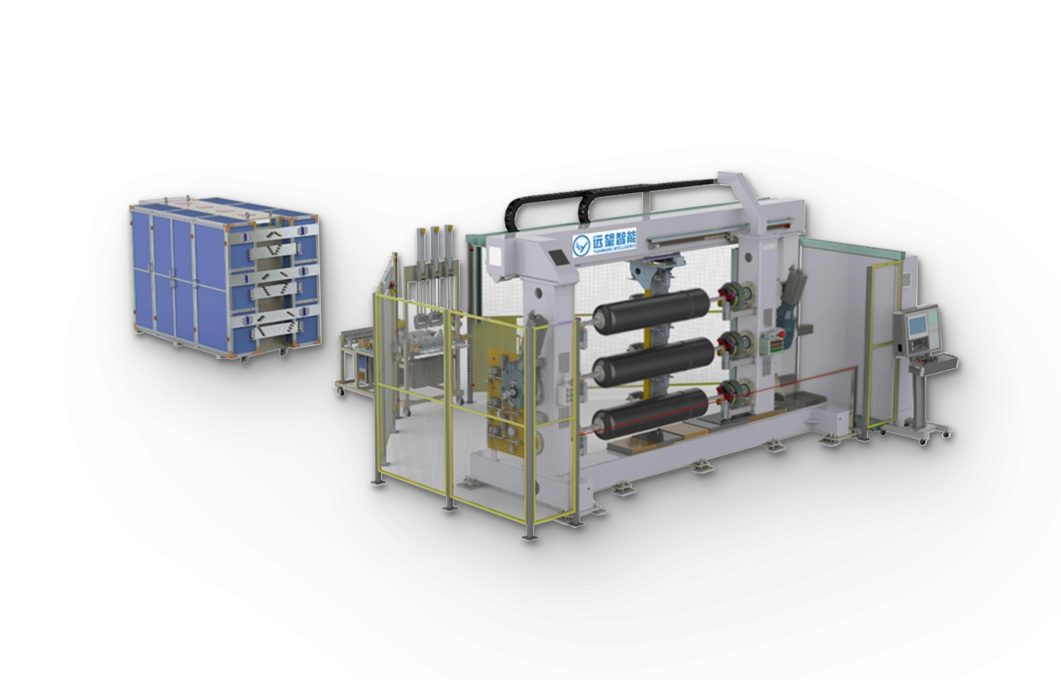 Hydrogen storage tank winding machine