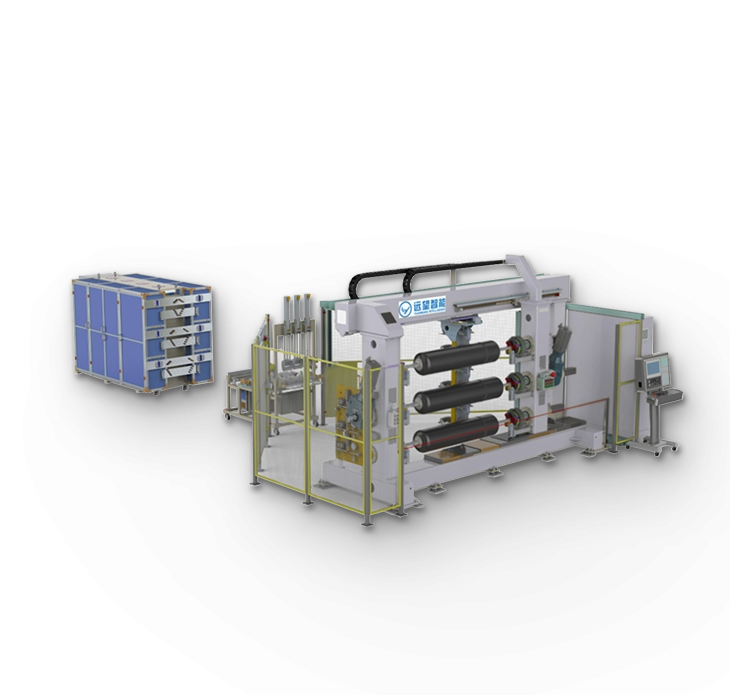 Hydrogen storage tank winding machine