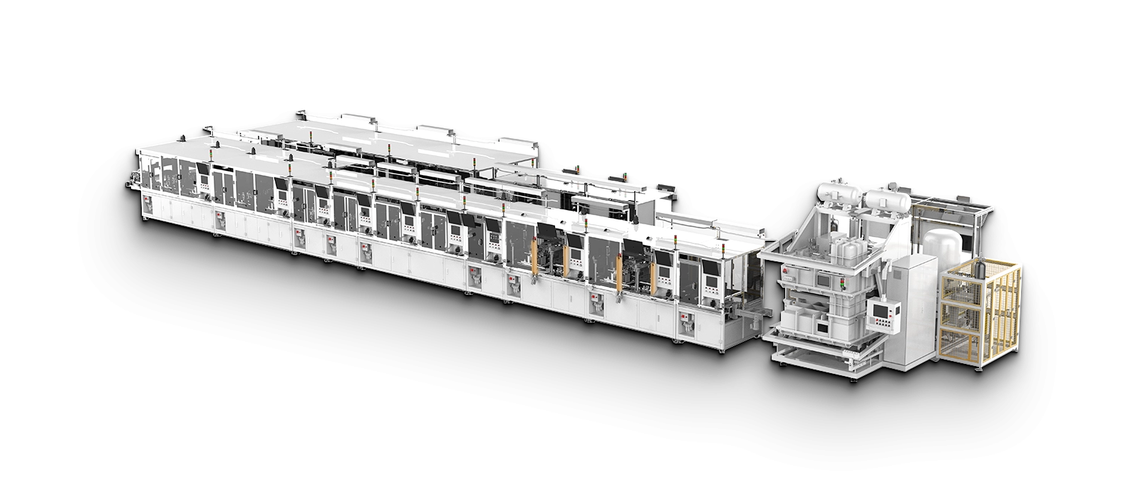 Intelligent production line with integrated thermal management module