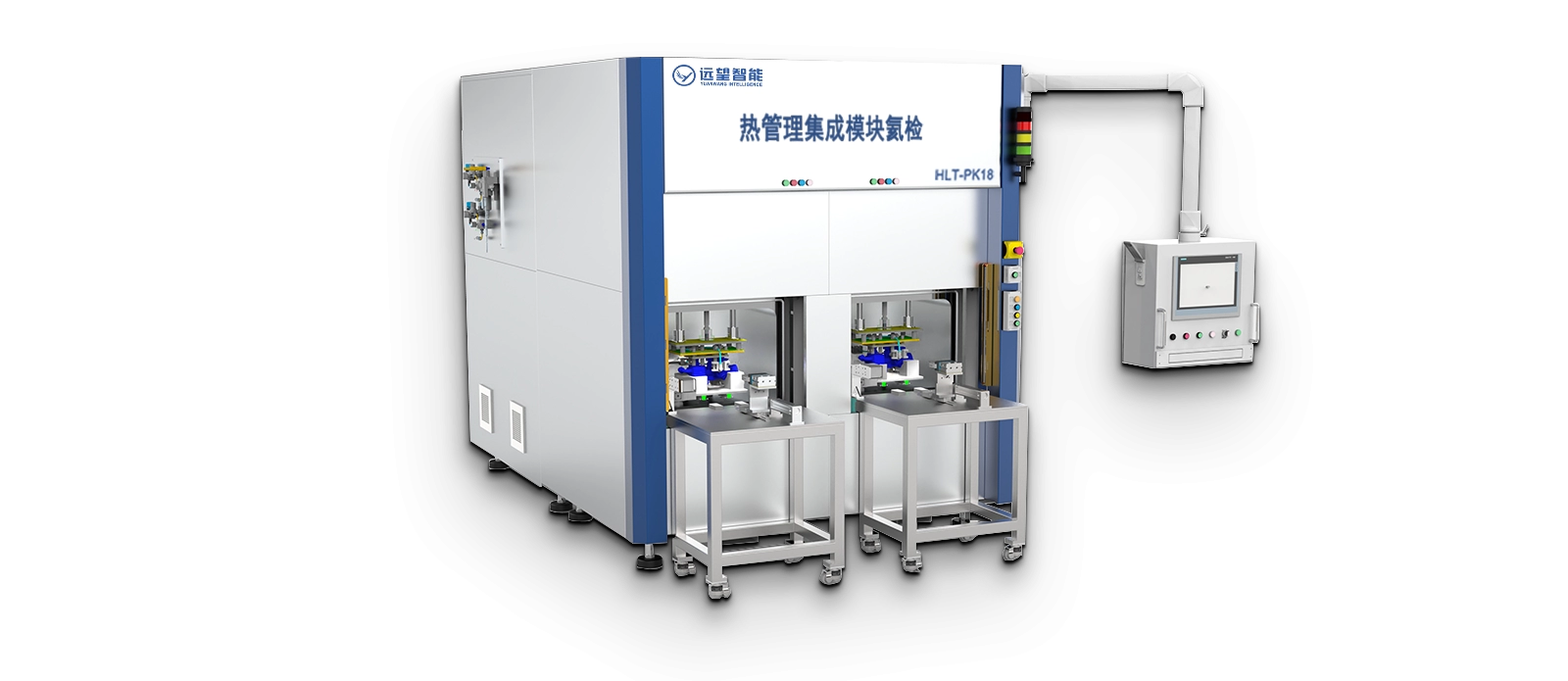 Thermal management integrated module helium detector